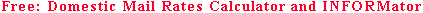 Free Domestic Mail Calculator and INFORMator